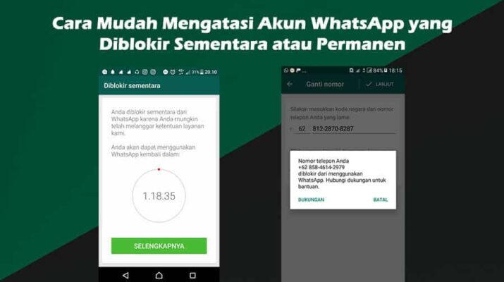 cara atasi whatsapp diblokir
